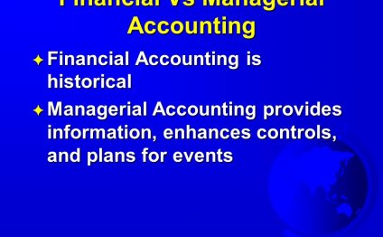 Financial Vs Managerial