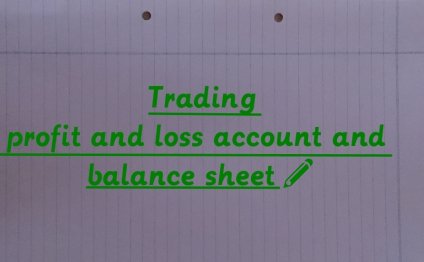 Trading profit and loss