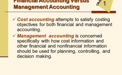 Financial Accounting versus Management Accounting