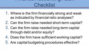 Accounting Audit Checklist