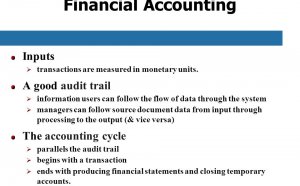 Accounting Audit trail