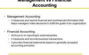 Management Vs. Financial Accounting