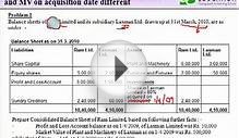 CA Final Accounts, Financial Reporting - Consolidated