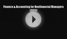 Download Finance & Accounting for Nonfinancial Managers