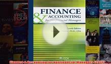 Download PDF Finance Accounting for Nonfinancial Managers