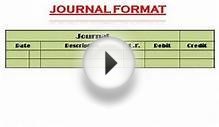 Financial Accounting Journal Format