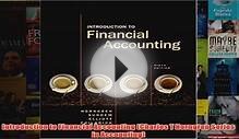 Introduction to Financial Accounting Charles T Horngren