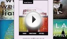 PDF Advanced Financial Accounting Free Books