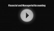 Read Financial and Managerial Accounting Ebook Free