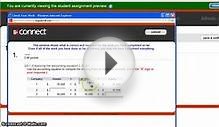 Using McGraw-Hill Connect to Complete a Basic Accounting